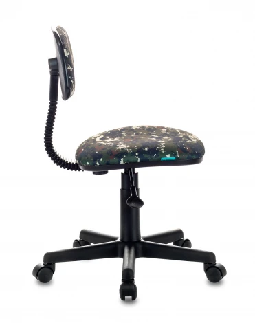 Кресло детское Бюрократ CH-201NX зеленый милитари Military крестовина пластик