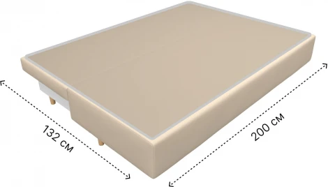 Диван прямой Лига-033 (Бежевый/Экокожа) Лига Диванов арт.121097