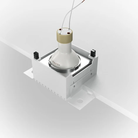 Встраиваемый светильник под гипсокартон Share GU10 1x20Вт Maytoni Technical DL051-01-GU10-SQ-WS (220V)