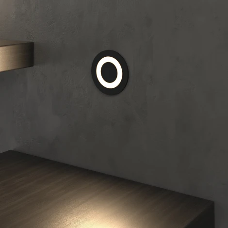 Встраиваемый светильник уличный Elektrostandard MRL LED 1107 чёрный (220V, круглые, IP65)