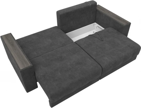 Диван прямой с декором Лига-049 НПБ Лига Диванов (Велюр) арт.128394