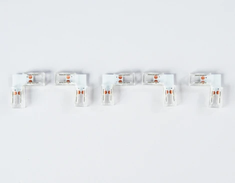 Соединитель угловой L для светодиодной ленты Ambrella Illumination GS6851 COB 12/24V (2 конт.)