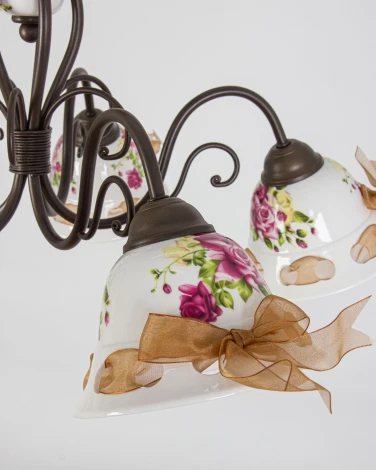 Потолочная люстра Abrasax MDK9424/5B Coffee (220V, ленточки)