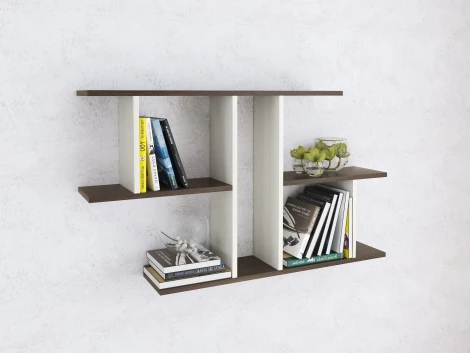 Полка ТЭКС навесная ПН-4, венге/ясень анкор светлый