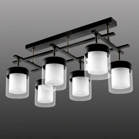 Потолочная люстра на штанге Imex MD.06593-6-S-BK+AB