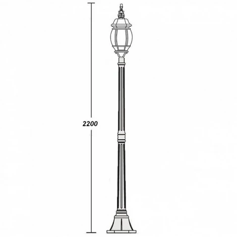 Наземный фонарь Oasis Light 83408L Bl (220V, IP44)