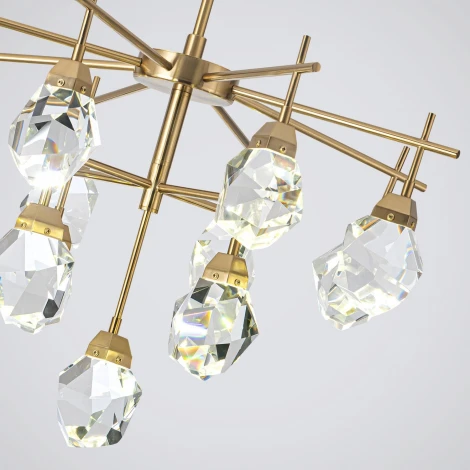 Потолочная люстра светодиодная хрустальная на штанге Modelux MODELUX ML.88972.13 BS