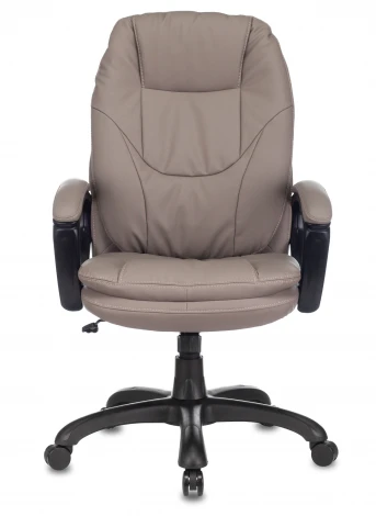 Кресло руководителя Бюрократ CH-868N серый эко.кожа крестовина пластик