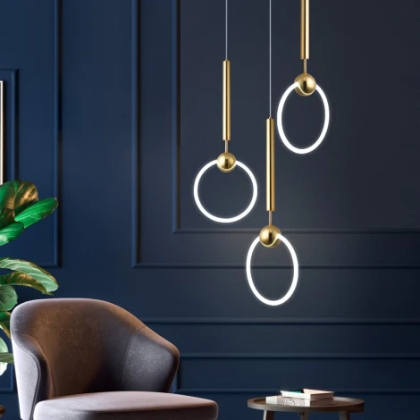 Подвесной светильник Ring L D30 Золото ImperiumLoft Ring01 (178407-26) (LED, 220V, на проводе, кольцо)