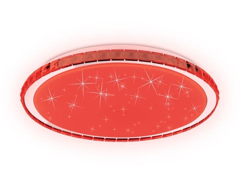 Потолочный светильник RGB круглый Ambrella Dance FF501 (LED, 220V, пульт управления, круглые)