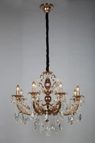 Подвесная люстра Omnilux Grosseto OML-77723-08 (220V, на цепи, подсвечник, свеча)