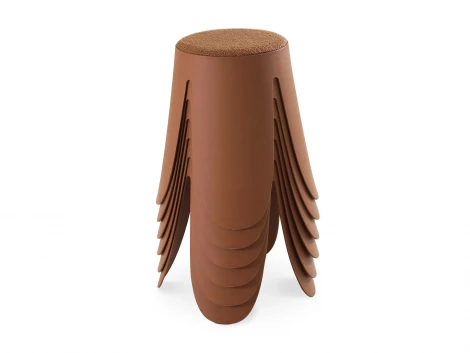 Комплект табуретов Chim 6 шт. ОГОГО Обстановочка! 966337 (Мех/Терракотовый)