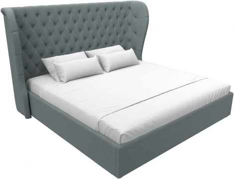 Кровать интерьерная Далия 200 (Серый/Рогожка) Лига Диванов арт.123081