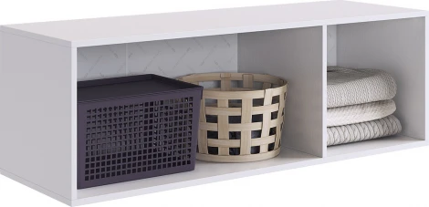 Зефир Антресоль трехдверная 119.01 Mebelson (ЛДСП,МДФ/Светлое дерево,Серый) арт.UL.119-M.103.01.3263