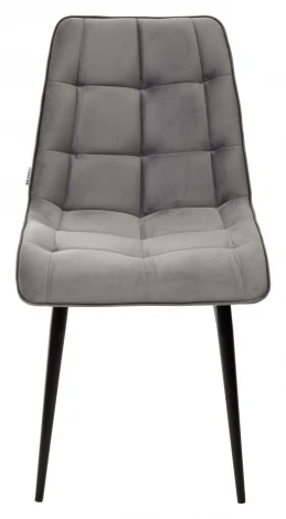 Стул CHIC-Q светло-серый #26, велюр / черный каркас 4 шт/ 1 к