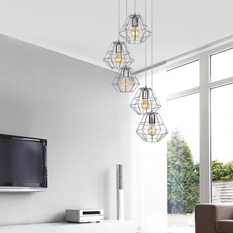 Подвесной светильник TK Lighting Diamond Silver 4289