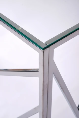 Консольный стол AllConsoles 1051-CS clear серебряный