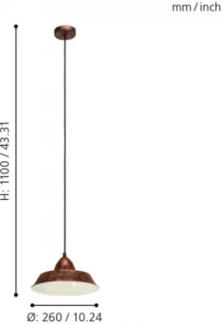 Подвесной светильник Eglo Auckland 49243