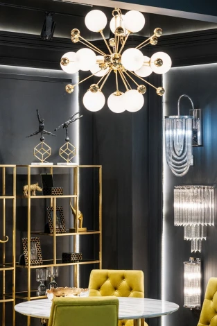 Подвесная люстра Garda Decor 20MD3503-12 (220V, на цепи, шар)