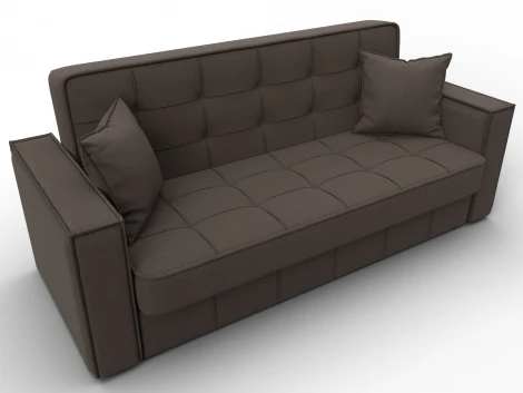 Диван-книжка Лига-068 (ДВП,Дерево/Пластик/Рогожка/Коричневый) Лига Диванов 129831