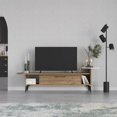 ТВ тумба ADA TV STAND (Дерево/Белый) LEVE