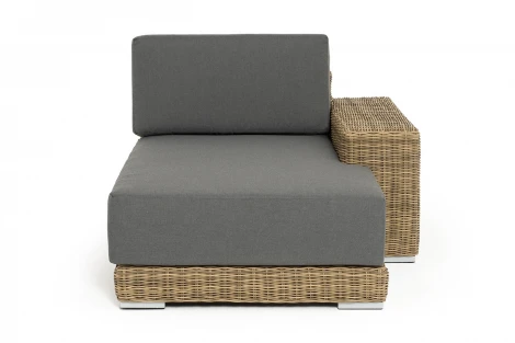 "Капри" кушетка из искусственного ротанга, цвет соломенный 4SIS арт.УТ-00009388