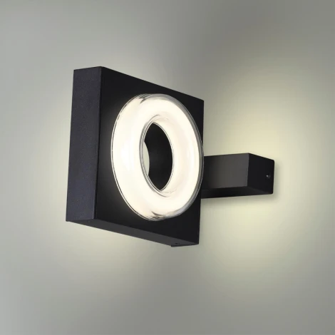 Уличный настенный светильник Odeon Light Vart 6654/5WL NATURE черный/металл IP54 LED 5W 4000K AC85-265V (220V)