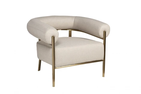 GY-08842 Кресло серое/матовое золото 95,5*82*77см Garda Decor