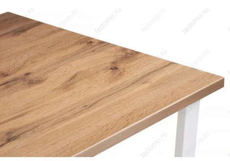 Стол Notta Лота Лофт 120 25 мм белый матовый / дуб вотан 489646