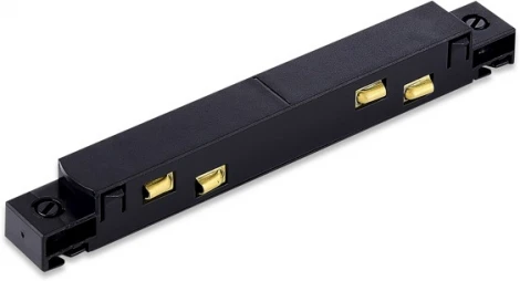 Токопроводящий прямой коннектор для соединения между собой шинопроводов Donolux Round Line Straight Connector DLR B (48V)