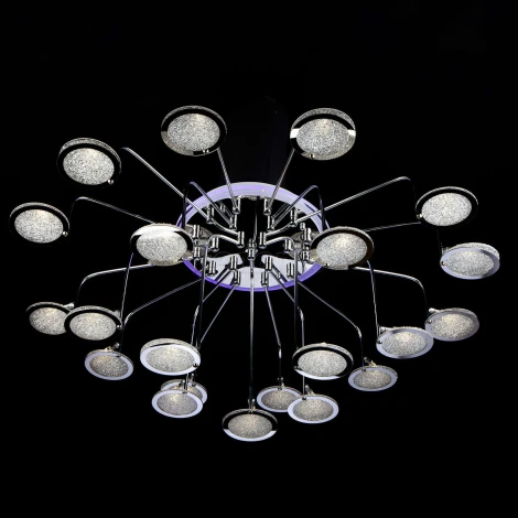 Потолочная люстра Eurosvet Spider 80109/21 хром/синий+фиолетовый
