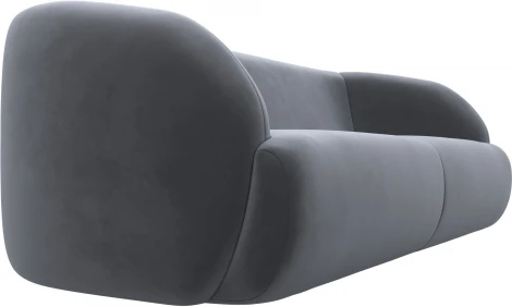 Диван прямой Лига-041 (Серый/Велюр) Лига Диванов арт.122203