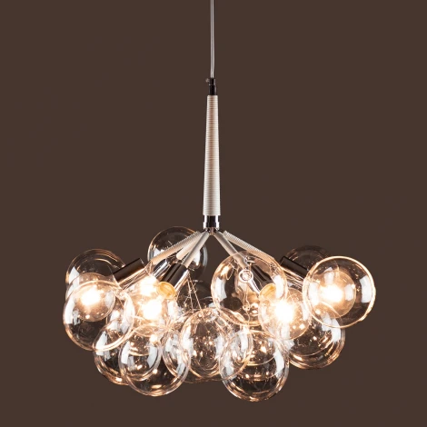 Подвесная люстра Loft IT Bunch 10048/6 White (220V, на проводе, шарики)