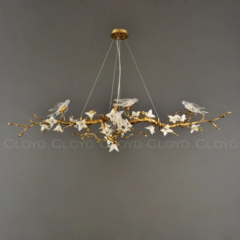 Подвесная люстра (цветы, птички) Cloyd Sirin 11107
