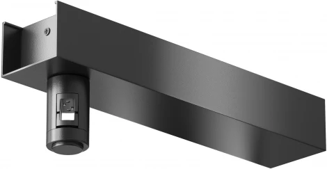 Основание настенное Wall для блока питания с вводом питания Flarity черный Maytoni Accessories for tracks Flarity TRA155CW-BB-B
