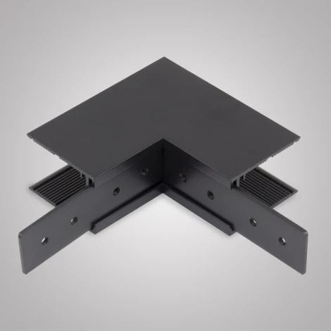 Угловой соединитель внешний для накладного шинопровода черный AM Group AM545 BK SMART