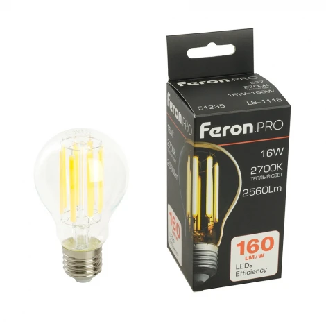 Лампа светодиодная E27 16W Feron LB-1116 51235