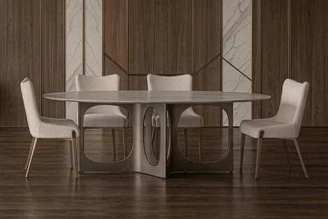 Стол обеденный Травертин (Travertine), столешница травертин 240*110*76см Garda Decor 58DB-24236