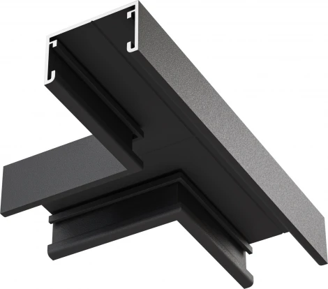 Т- образный коннектор накладной, черный Maytoni Accessories for tracks Basity TRA172CT-11B
