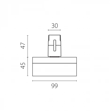 Трековый светильник низковольтный светодиодный 48V 6W черный 4000K Lightstar Due Hermes 210647