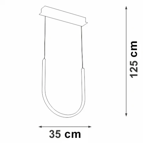 Подвесной светильник светодиодный V4682-1/1S Vitaluce (220V, на тросе)