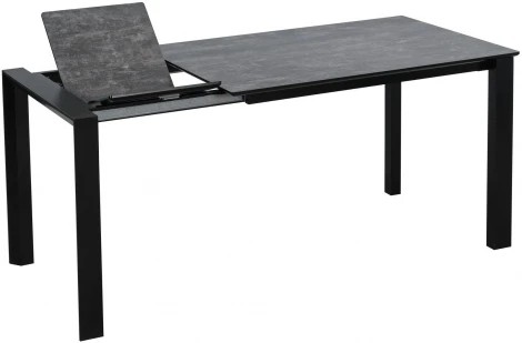 Стол обеденный DikLine DENVER Темный дуб,Черный, Черный