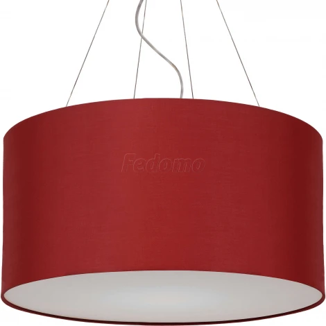 Подвес Артпром Crocus, 1 плафон, никель, бордовый с белым