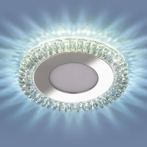 Встраиваемый точечный светильник Elektrostandard 9908-9909 9908 LED 8W CL прозрачный