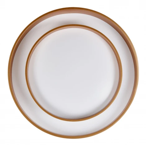 Потолочный светодиодный светильник круглый MyFar Rhea MR9161-CL (регулировка яркости, 220V, пульт управления, круглые)