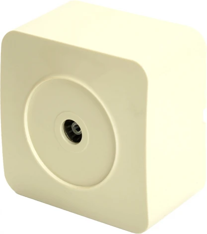 ТВ-розетка (слоновая кость) Stekker София 49480