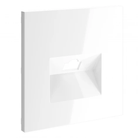 Накладка для розетки компьютерной RJ45 Voltum S70 VLS001301 (белый глянцевый)