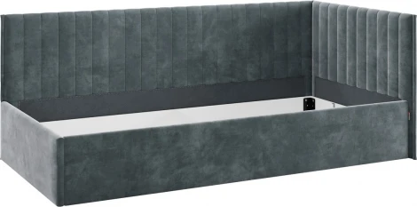 Кровать с подъемным механизмом Твикс (Тахта) 90х200 см Mebelson (ДСП,Велюр/Графит) арт.170631,2171