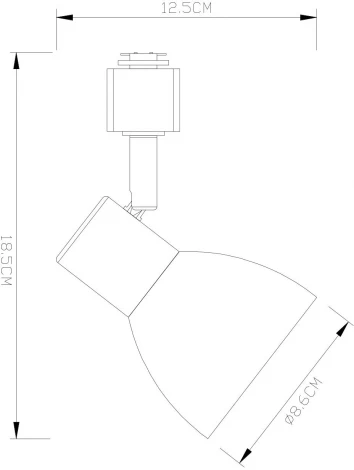 Трековый светильник Arte Lamp Falena A3117PL-1BK (220V)