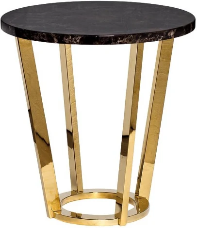 Стол журнальный Dark Emperador  d55х57,2 см Garda Decor арт.33FS-ET20C05-PG